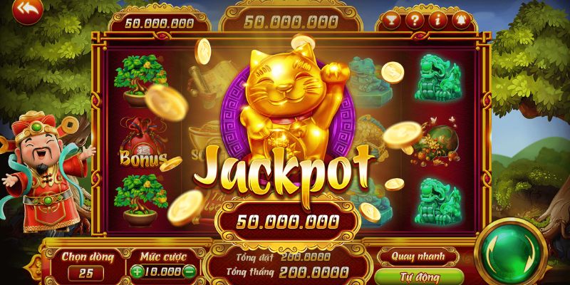 Siêu phẩm slot game thần tài độc đáo